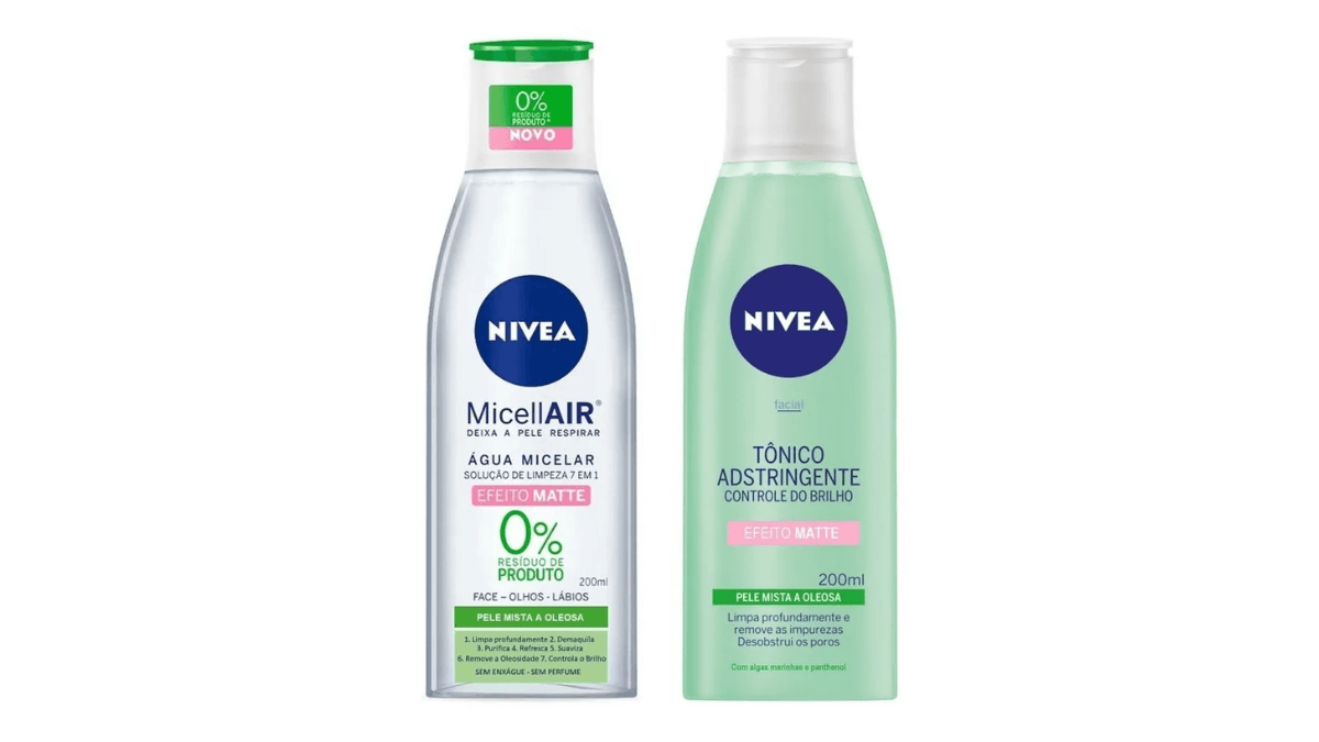 Água Micelar: A Tecnologia Inteligente que Limpa, Demaquila e Trata sem Agredir 5 Kit Limpeza Facial Nivea Efeito Matte Água Micelar 7 em 1 e Tônico Adstringente para pele oleosa - Skincare Dicas