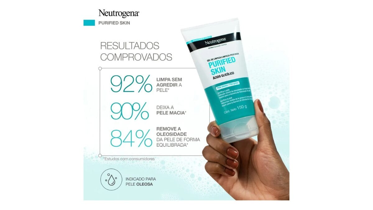Água Micelar: A Tecnologia Inteligente que Limpa, Demaquila e Trata sem Agredir 6 Gel de Limpeza Facial Neutrogena Purified Skin 150g com ácido salicílico para limpeza profunda e controle de oleosidade - Skincare Dicas