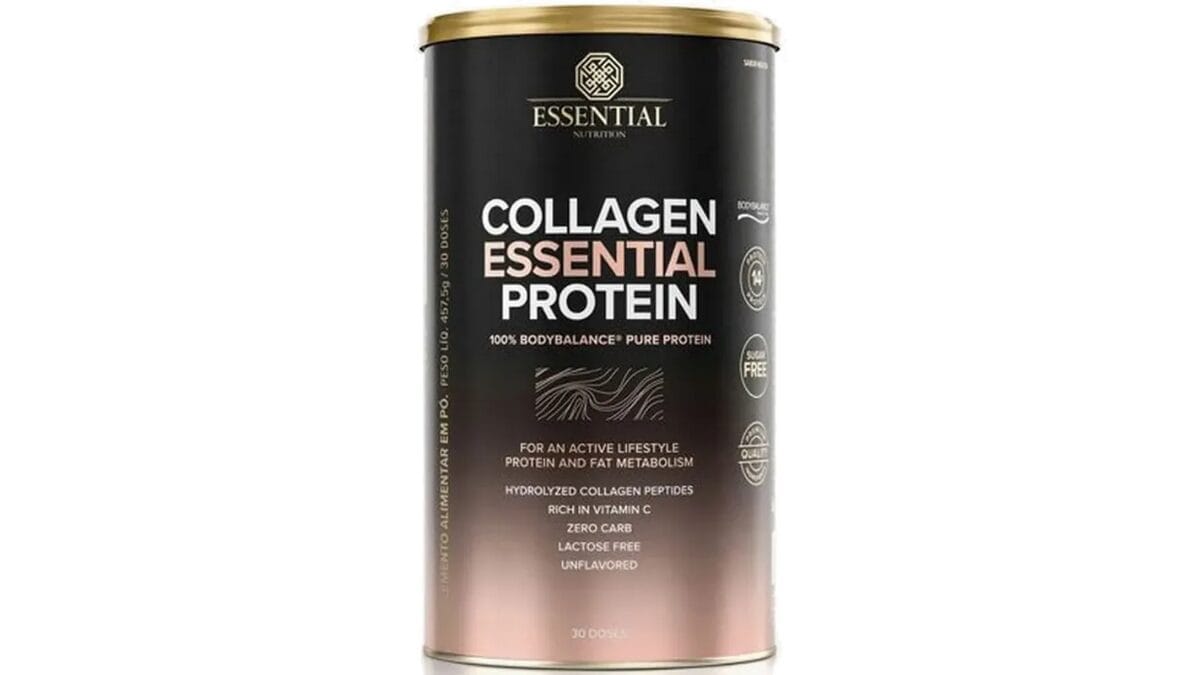 Suplementos para pele: colágeno, vitamina C, zinco e ômega-3 2 Colágeno Essential Protein Essential Nutrition: Suplemento de Proteína Isolada e Peptídeos com Alta Absorção | Skincare Dicas