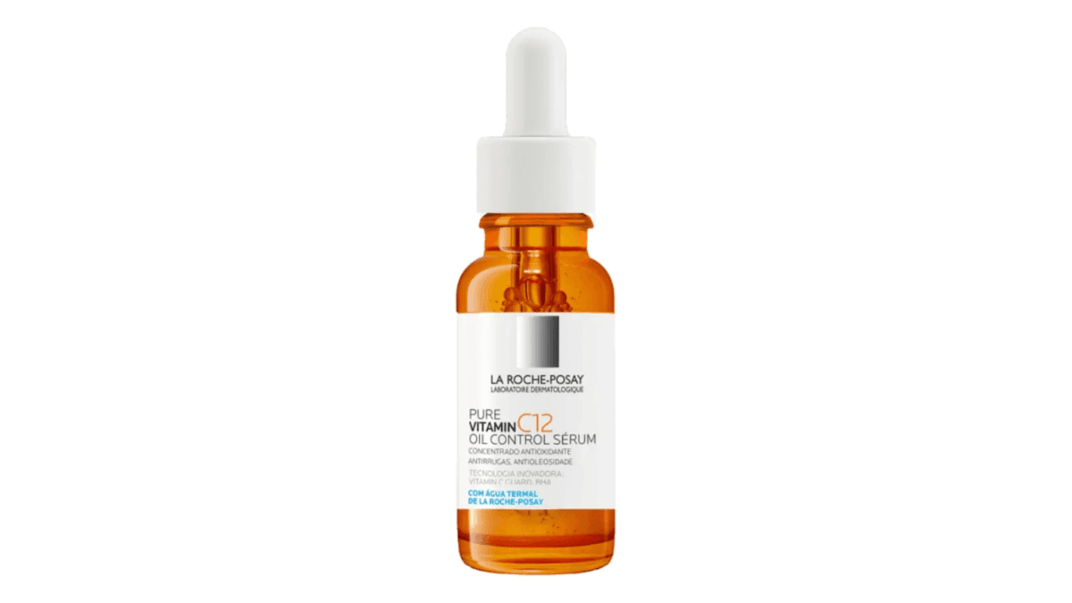 O Guia Definitivo do Sérum Facial: A Ciência da Transformação na Palma da sua Mão 3 Sérum Pure Vitamin C12 Oil Control La Roche-Posay com 12% de vitamina C pura e ácido salicílico para pele oleosa - Skincare Dicas