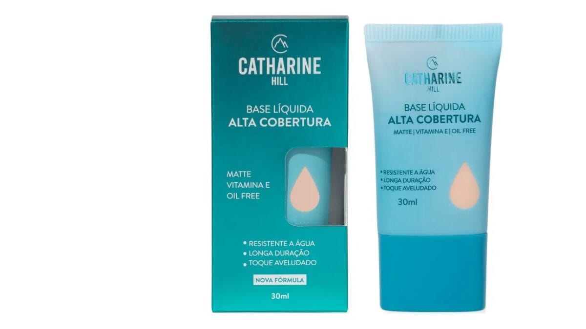 Base Líquida Alta Cobertura Catharine Hill: Maquilhagem Profissional de Longa Duração e Resistente à Água | Skincare Dicas