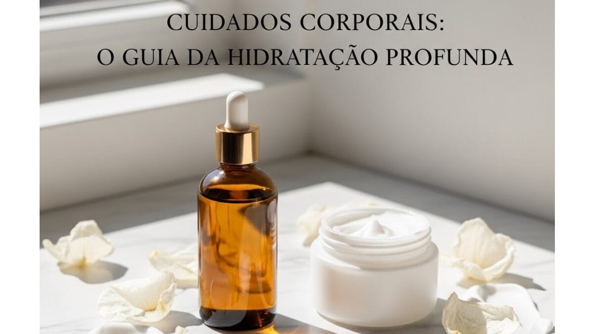 Guia de hidratação com oleo corporal