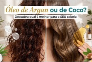Oleo de coco ou argan
