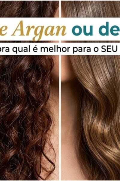 Oleo de coco ou argan