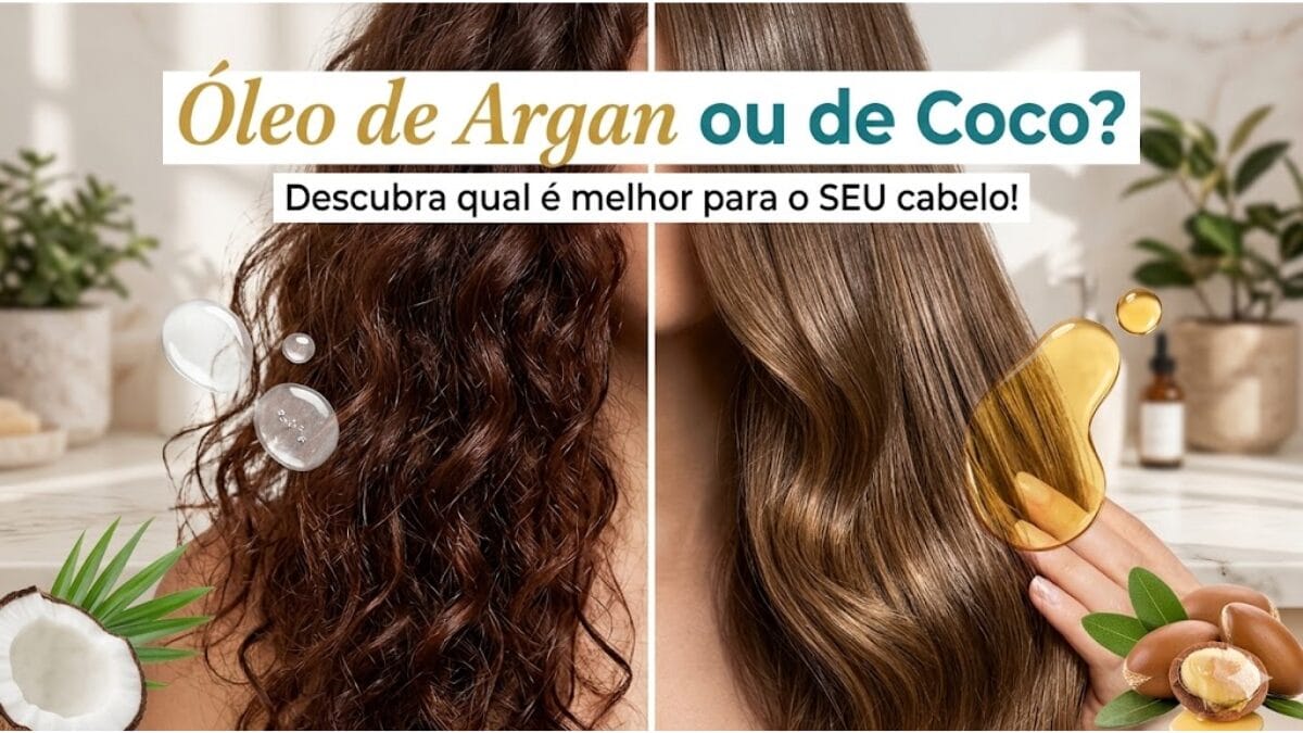 Oleo de coco ou argan
