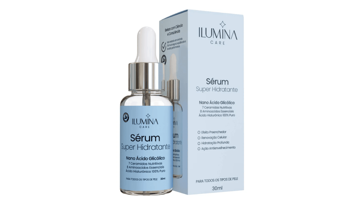 Rotina de skincare: como montar a sua do zero, passo a passo 4 Serum Super Hidratante Com Ceramidas Ilumina Care