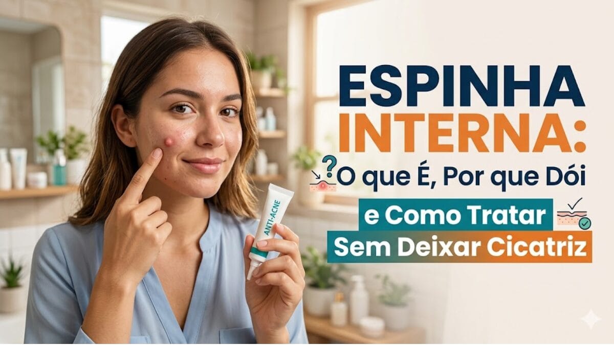 espinha interna como tratar sem deixar cicatriz